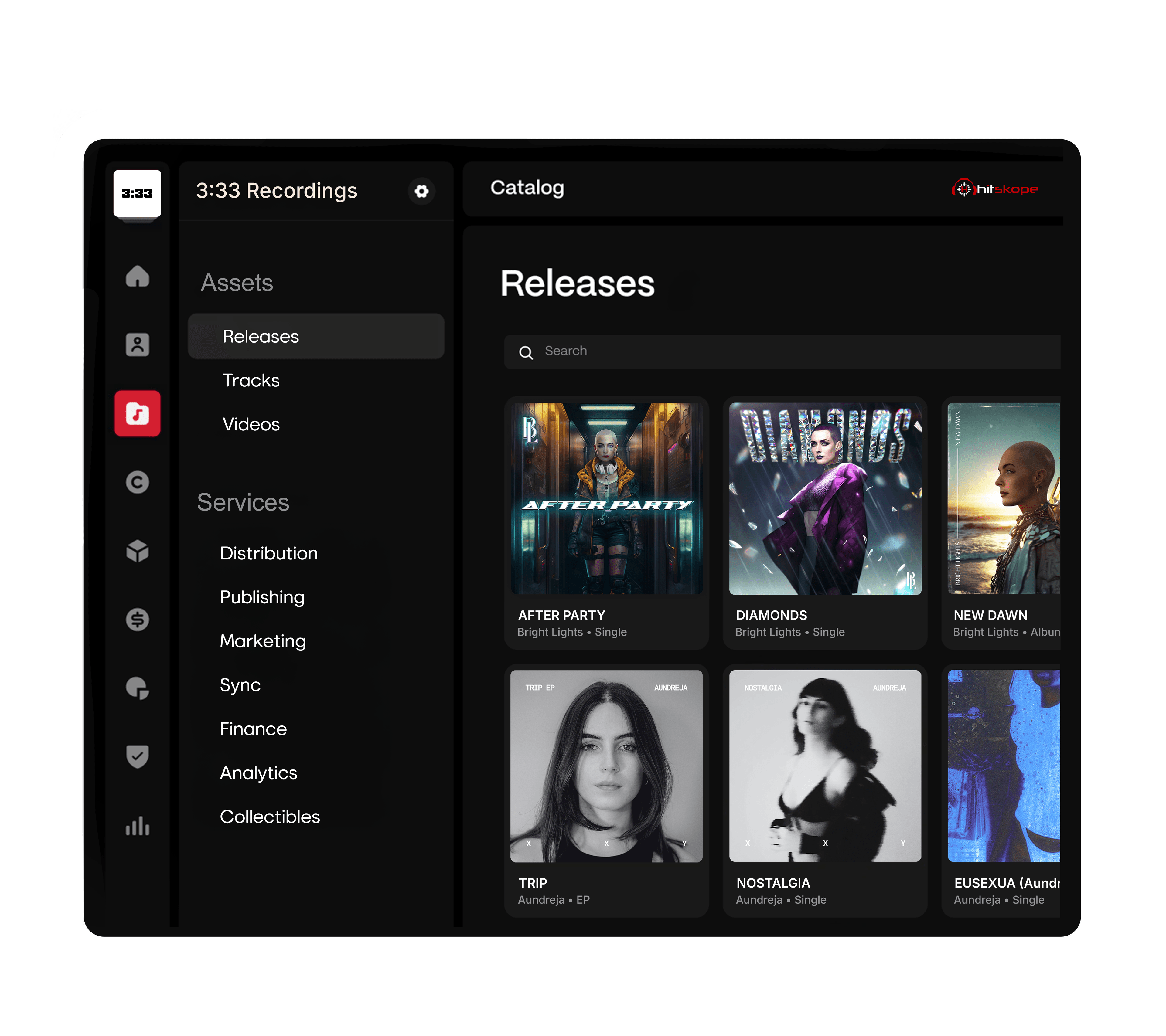 Hitskope distribution dashboard